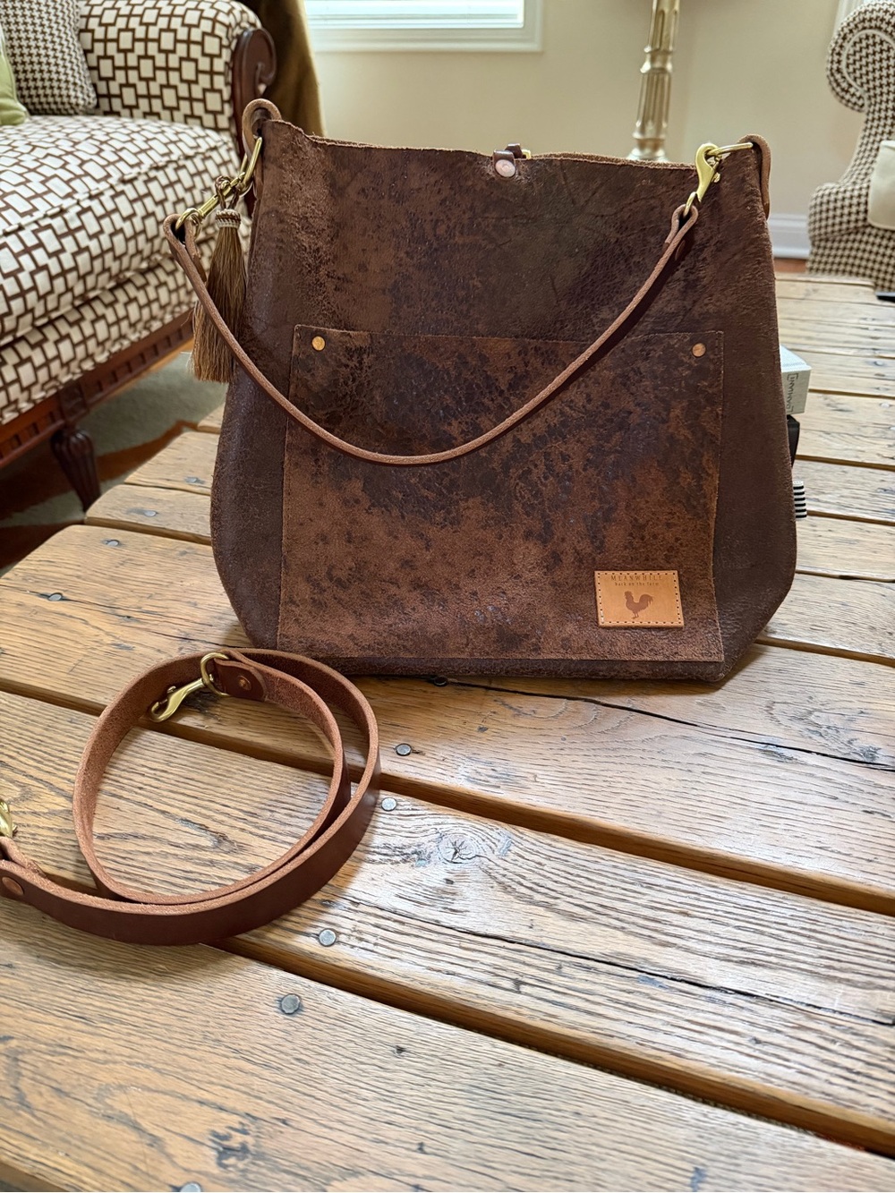 Meanwhile Carryall and Crossbody - Brown Leather Bag